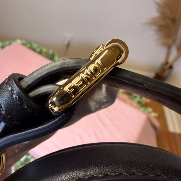 SOLD Fendi Peekaboo ISeeU Top-Handle – Noir / Rose / Tortora – Like New - Picture 12 of 13